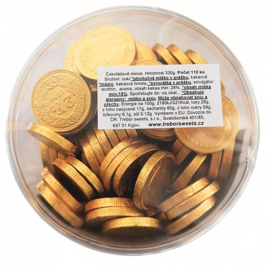 Čokoládové mince - cent zlatý (110ks)