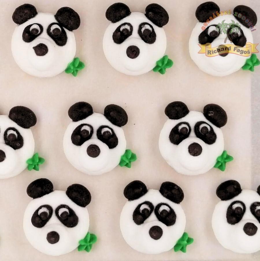 Cukrové dekorace panda