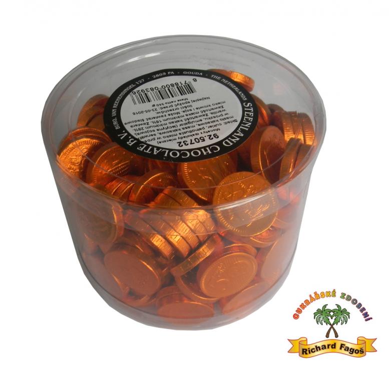 Čokoládové mince - centy bronzové (200ks)