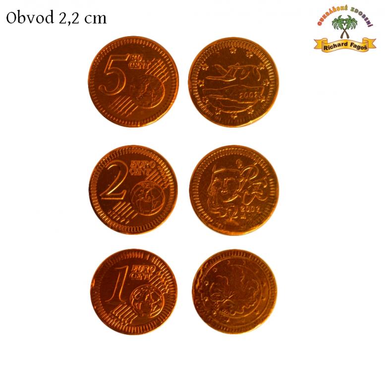 Čokoládové mince - bronzový cent