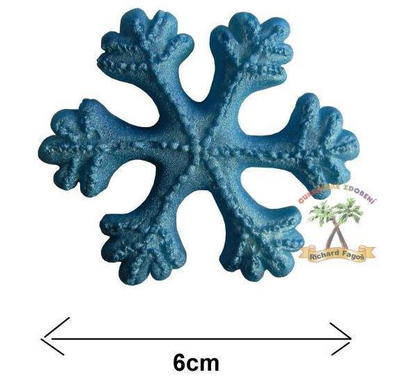 Vánoční  Sněhová vločka 3 (modrá)